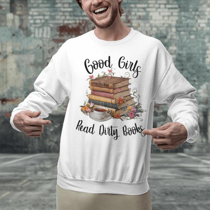 Vintage Fantasy Romance Lover Good Girls Read Dirty Books Unisex Sweatshirt Vintage Fantasy Romance Lover Good Girls Read Dirty Books Unisex Sweatshirt