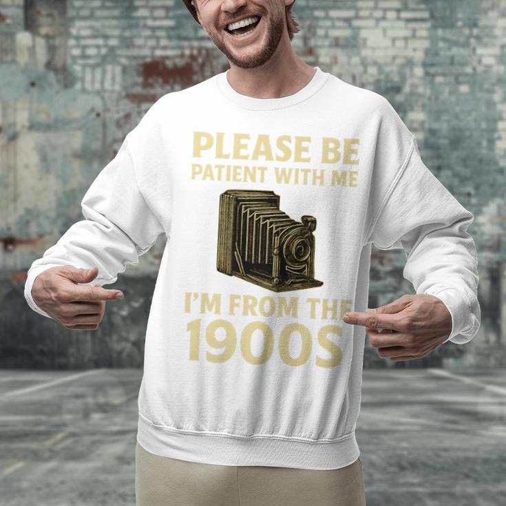 Vintage Please Be Patient With Me I'm From The 1900s Camera Premium Unisex Sweatshirt
