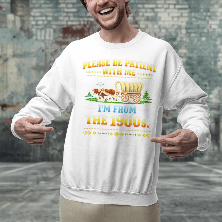 Vintage Please Be Patient With Me I'm From The 1900s Premium Tri-Blend Unisex Sweatshirt