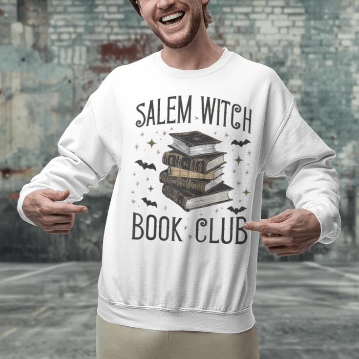 Vintage Salem Book Club Cat Bookish Spooky Halloween Unisex Sweatshirt