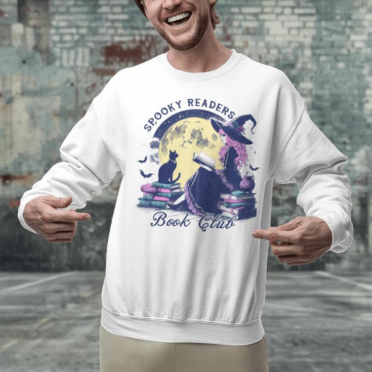 Vintage Sexy Witch Spooky Readers Book Lover Club Halloween Unisex Sweatshirt