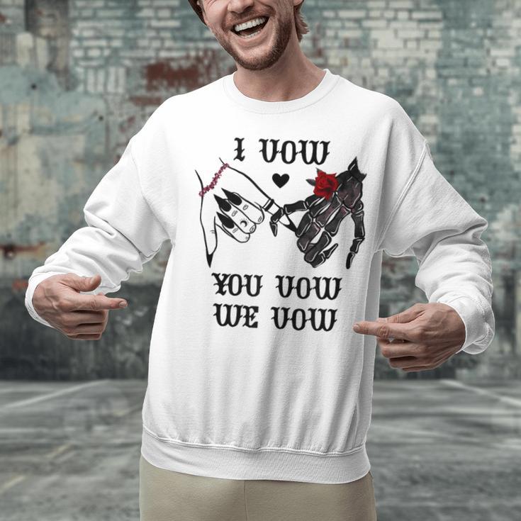 I Vow You Vow We Vow Merch Dark Romance Smutty Book Smutt Unisex Sweatshirt