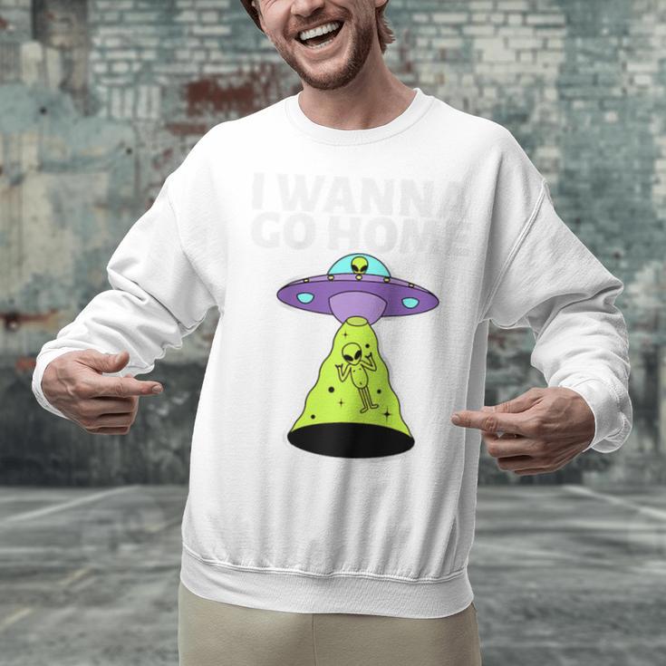 I Wanna Go Home Introvert UFO UAP Flying Saucer Trippy Alien Raglan Baseball Tee Unisex Sweatshirt I Wanna Go Home Introvert UFO UAP Flying Saucer Trippy Alien Raglan Baseball Tee Unisex Sweatshirt