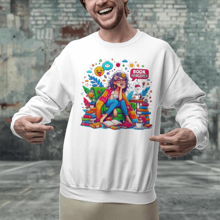 Woman Book Lover Book Hangover Woman Premium Tri-Blend Unisex Sweatshirt