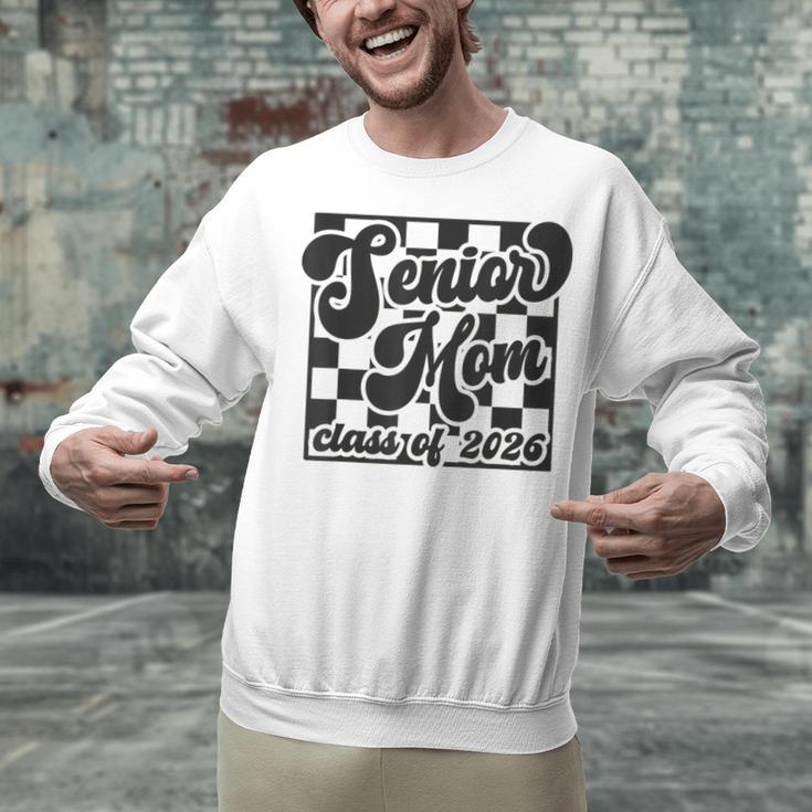 Women Senior Mom Class Of 2026 Retro Graduation Senior Mama Unisex Sweatshirt