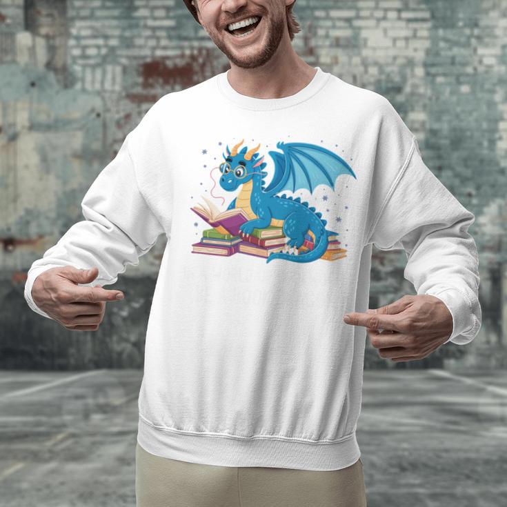In A World Full Of Bookworms Be A Book Dragon Unisex Sweatshirt