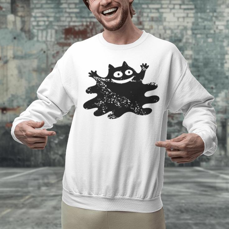 Yk2 Grunge Scary Cat With Tail Tomboy 90s Nostalgia Indie Premium Tri-Blend Unisex Sweatshirt