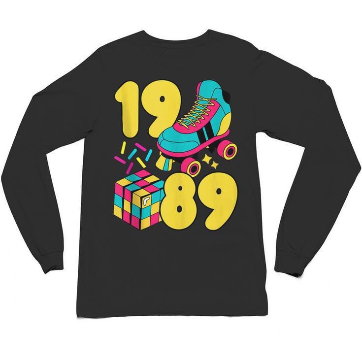 1989 Retro Raised In The 80s Old School Nostalgia Vibes Unisex Long Sleeve T-Shirt