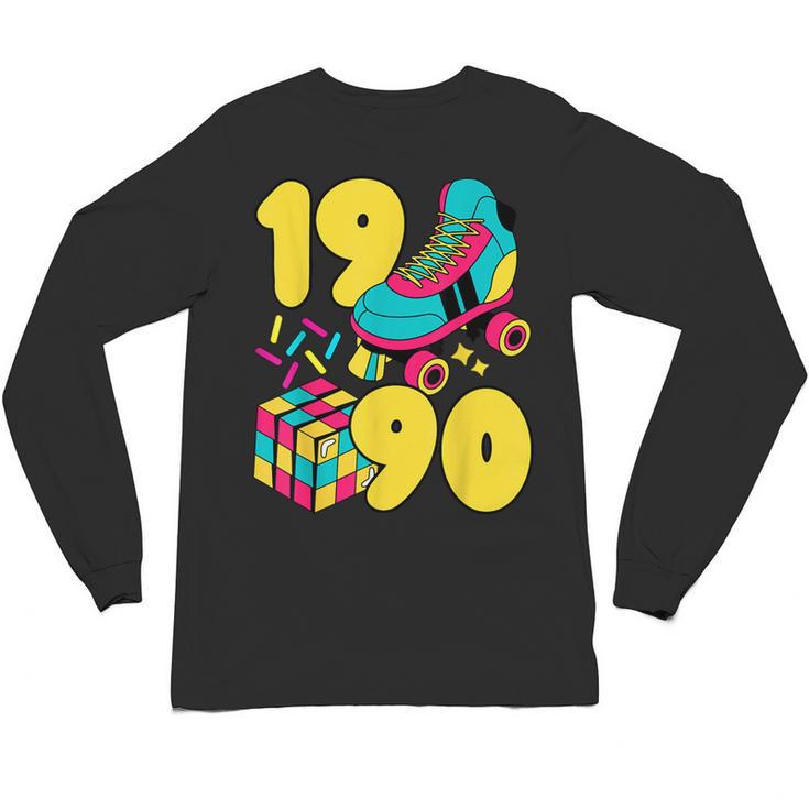 1990 Retro Raised In The 90s Old School Nostalgia Vibes Unisex Long Sleeve T-Shirt