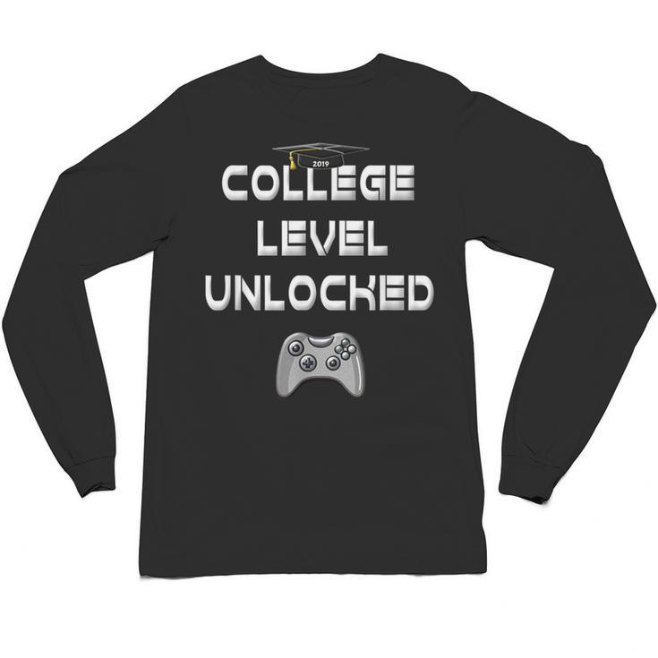 2019 High School Graduation College Level Unlocked Tee Unisex Long Sleeve T-Shirt