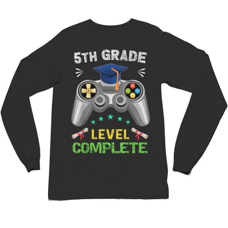 5th Grade Level Complete Gaming Graduation Class 2023 Gamer Unisex Long Sleeve T-Shirt