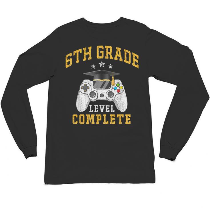 6th Grade Graduation Senior Video Gamer Graduated Unisex Long Sleeve T-Shirt