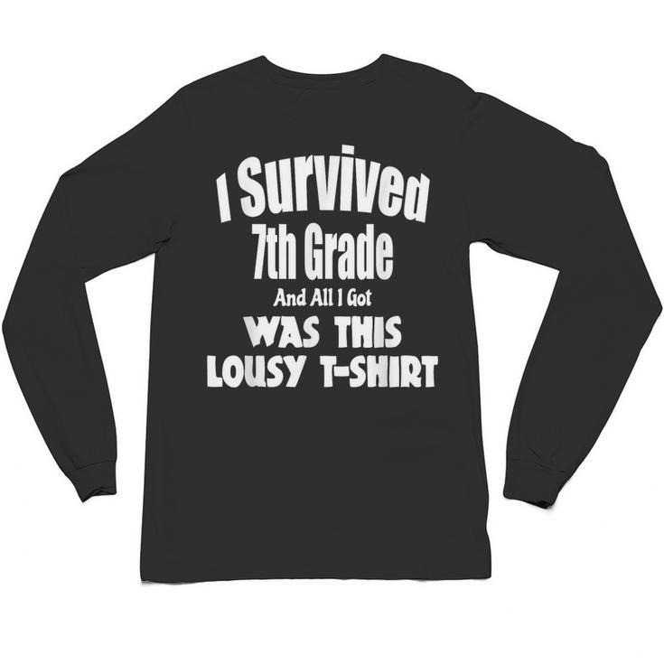 7th Seven Grade Graduation Shirt Boy Girl Graduate Education Unisex Long Sleeve T-Shirt