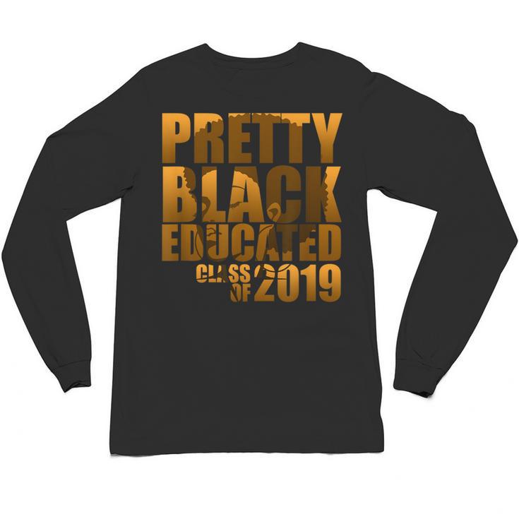 African American Girl Graduation Shirt Senior 2019 Unisex Long Sleeve T-Shirt