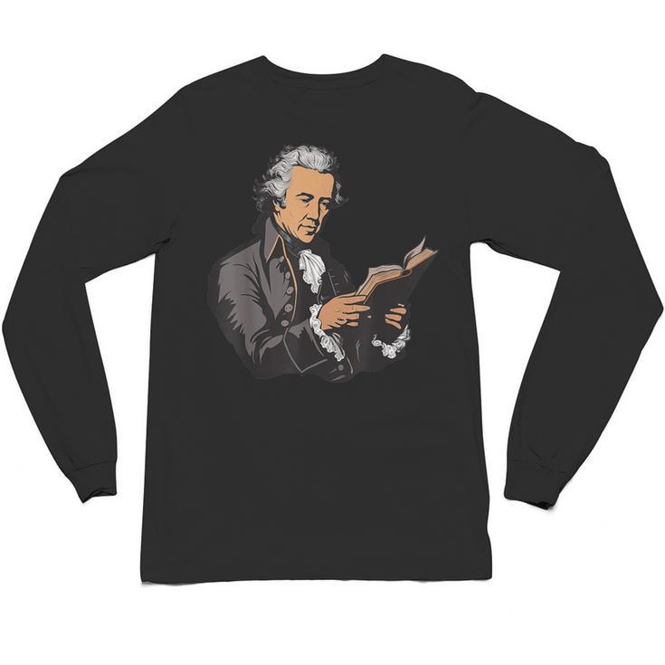 Alexander Hamilton Reading A Book Unisex Long Sleeve T-Shirt