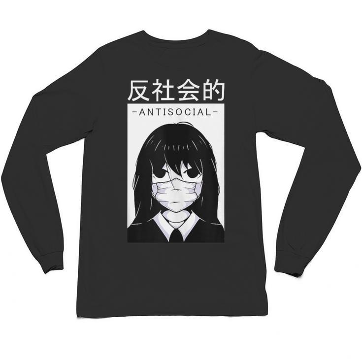 Anime Antisocial Introvert I Hate People Anti Social EMD Unisex Long Sleeve T-Shirt