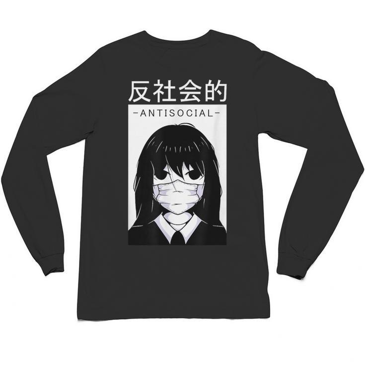 Anime Antisocial Introvert I Hate People Anti Social EMD Unisex Long Sleeve T-Shirt
