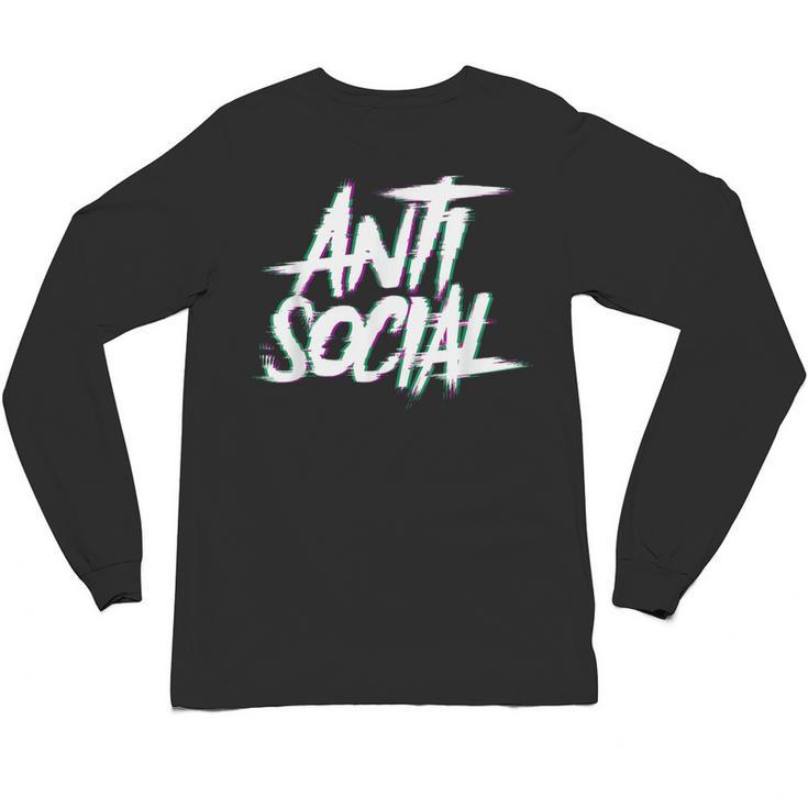 Anti Social Anti Social Club Introvert People Hate Unisex Long Sleeve T-Shirt