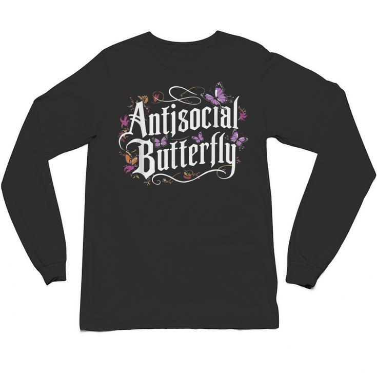ANTISOCIAL BUTTERFLY Introvert Unisex Long Sleeve T-Shirt