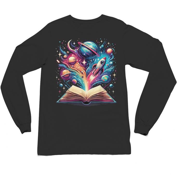 Astronomy Space Lover Books Bookworm Unisex Long Sleeve T-Shirt