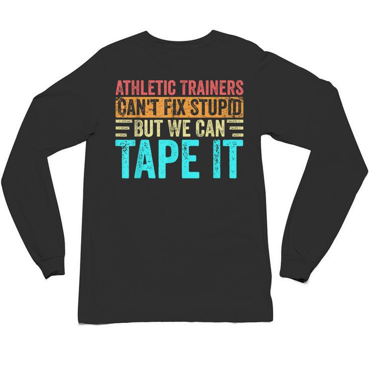 Athletic Trainers Fix Stupid Sports Graduation Vintage Unisex Long Sleeve T-Shirt