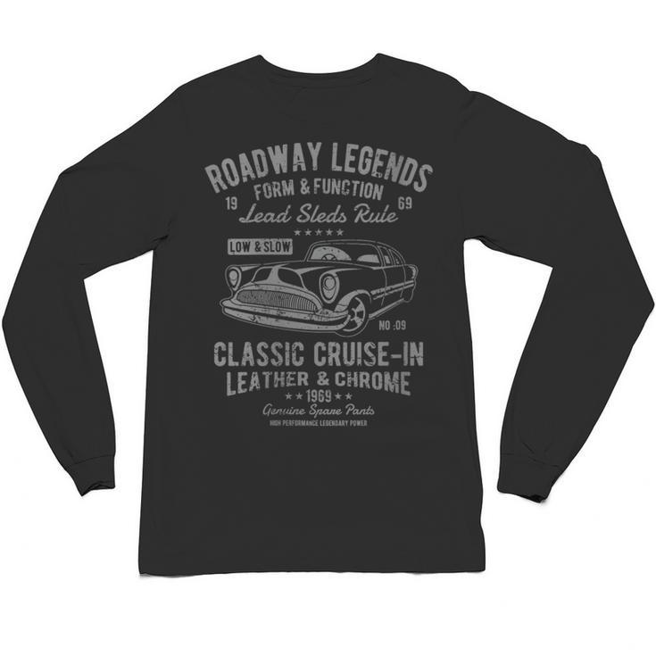 Automotive Nostalgia Classic Car Cruise-In Distressed Unisex Long Sleeve T-Shirt