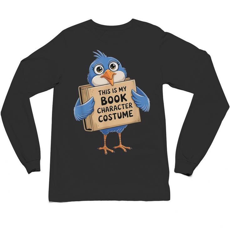 This Is My Book Character Costume Pigeon Kids Reading Unisex Long Sleeve T-Shirt
