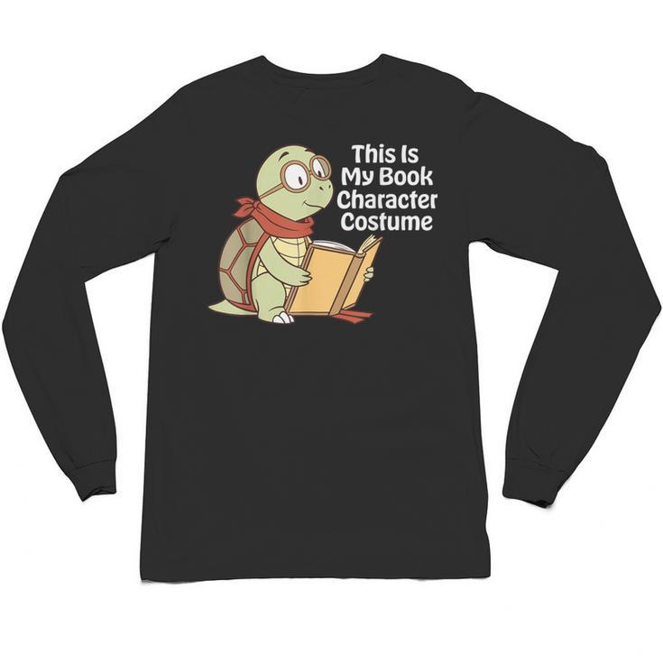 This Is My Book Character Costume Turtle Kids Reading Unisex Long Sleeve T-Shirt