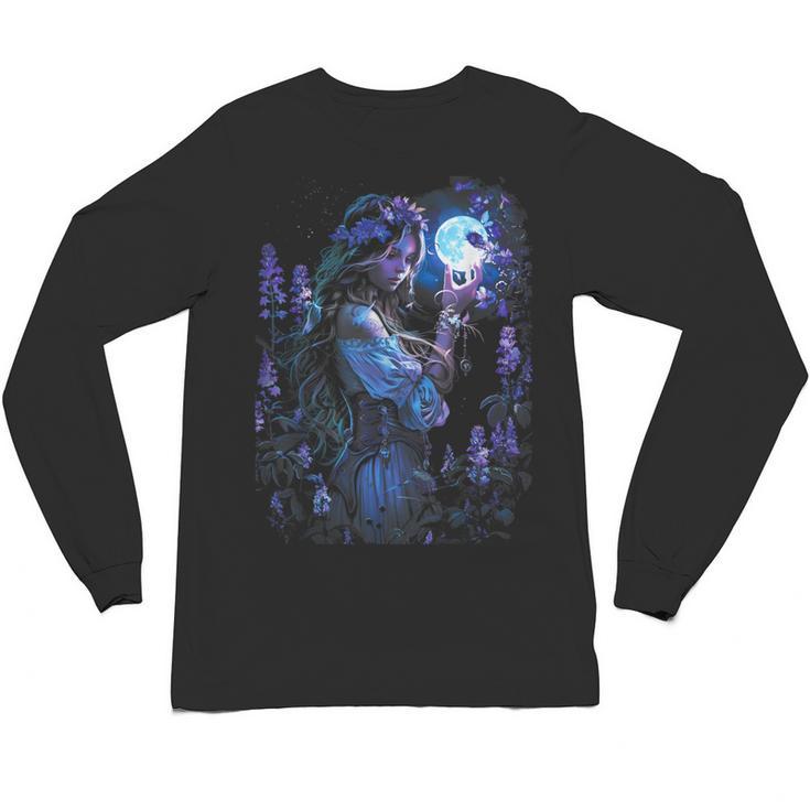Book Fantasy Art Beautiful Elf Princess Fairy Unisex Long Sleeve T-Shirt