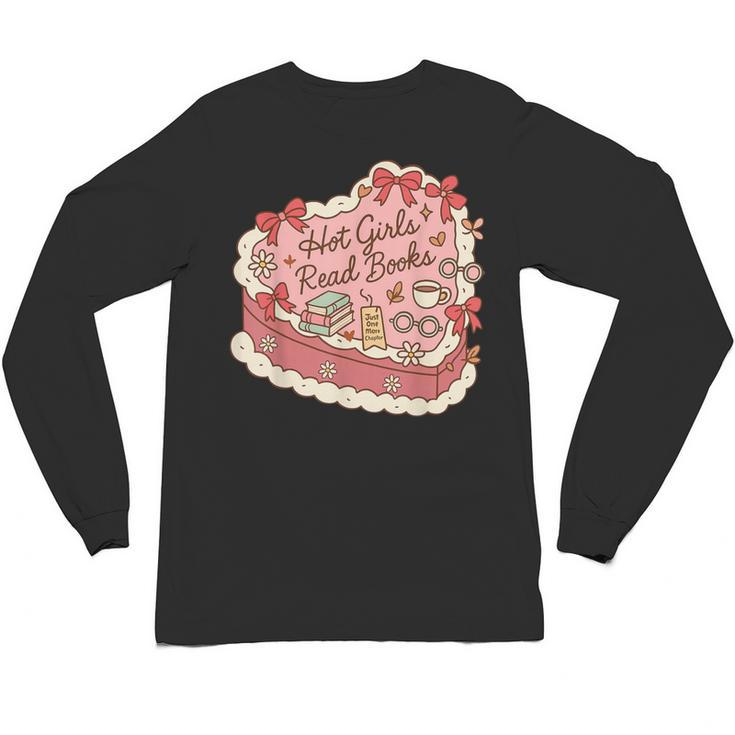 Book Lover Hot Girls Read Books Tee Unisex Long Sleeve T-Shirt