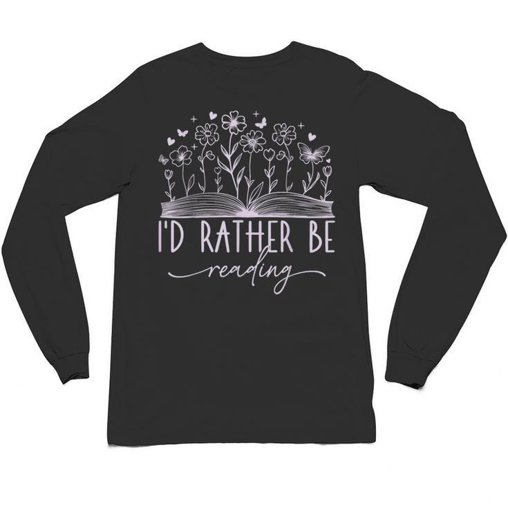 Book Lover Library Reading Bookish Literature Reader Unisex Long Sleeve T-Shirt