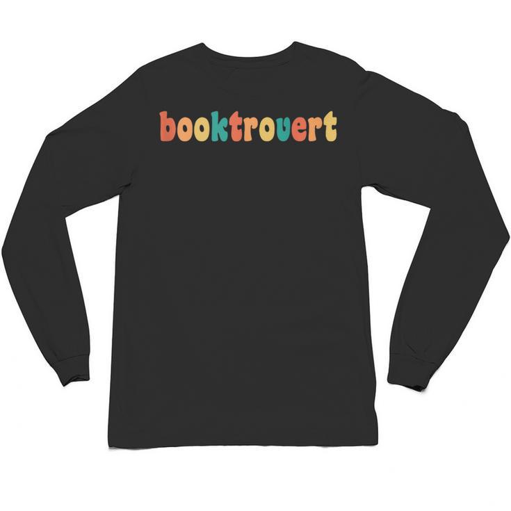 Book Lovers Introverted Bookworm Reading Booktrovert Unisex Long Sleeve T-Shirt