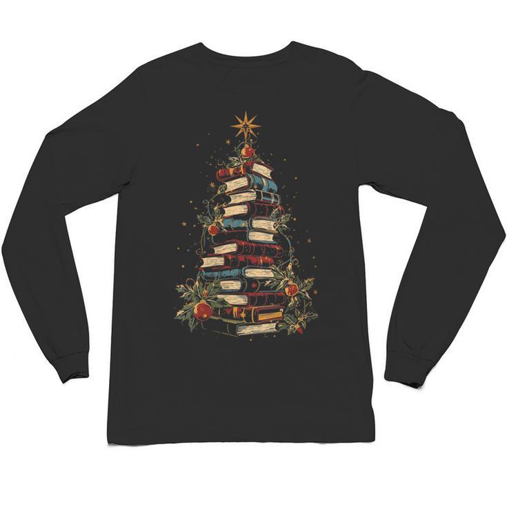 All Booked For Christmas Book Unisex Long Sleeve T-Shirt