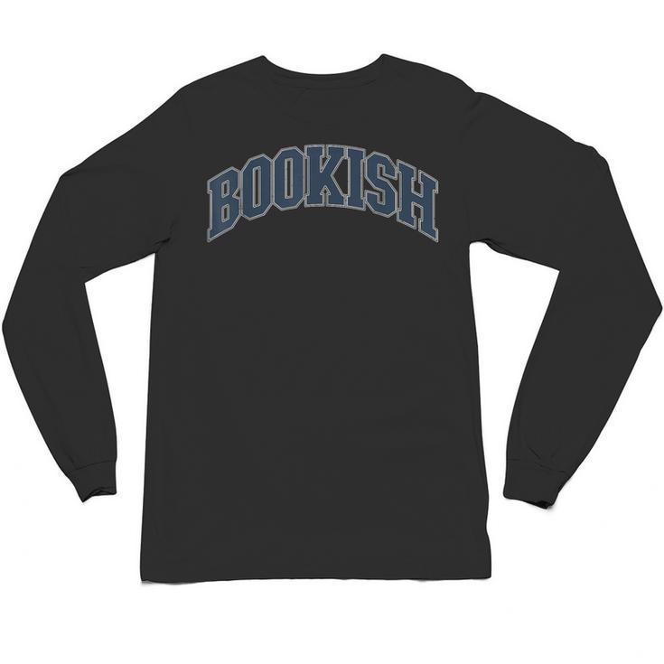 Bookish Vintage Varsity Style Book Lover Art Unisex Long Sleeve T-Shirt