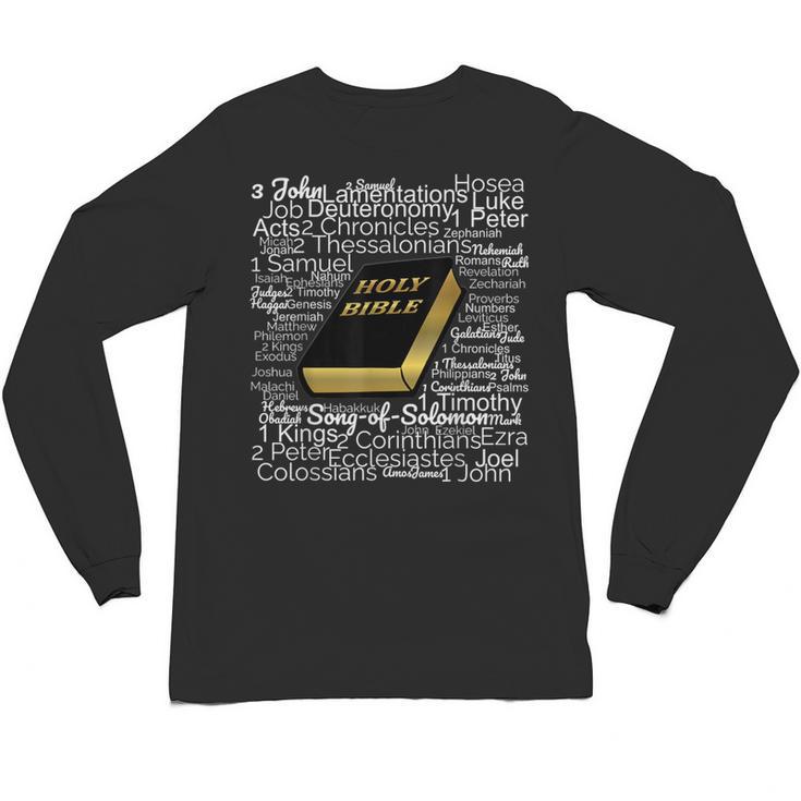 Books Of The Bible Unisex Long Sleeve T-Shirt