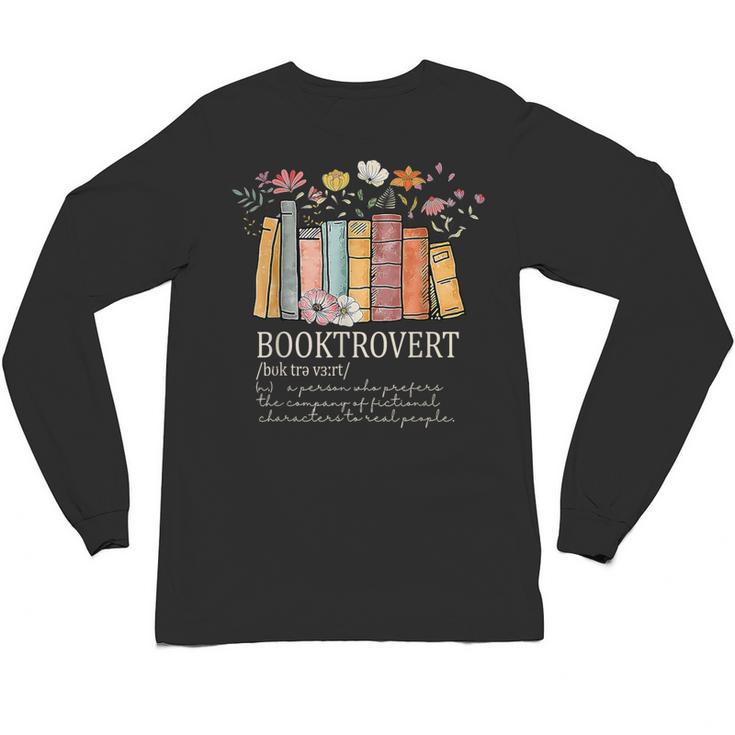 Booktrovert Cozy Book Lover Book Nerd Literary Humor Unisex Long Sleeve T-Shirt