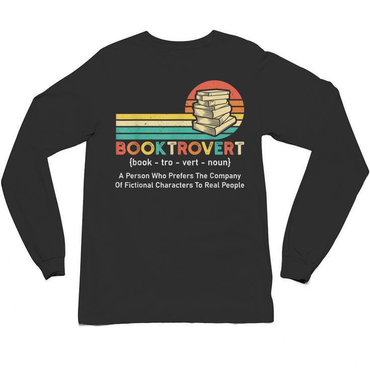 Booktrovert Definition Book Lover Unisex Long Sleeve T-Shirt