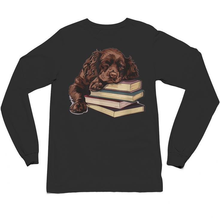 Boykin Spaniel Books Dog Breed Graphic Unisex Long Sleeve T-Shirt