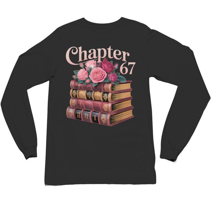 Chapter 67 Floral Book Stack Unisex Long Sleeve T-Shirt