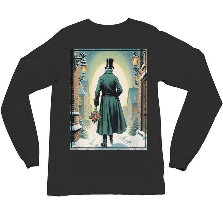 Charles Dickens Christmas Classic Book Ebeneezer Scrooge -Adults Kids Small Short Sleeve T-Shirt Unisex Long Sleeve T-Shirt