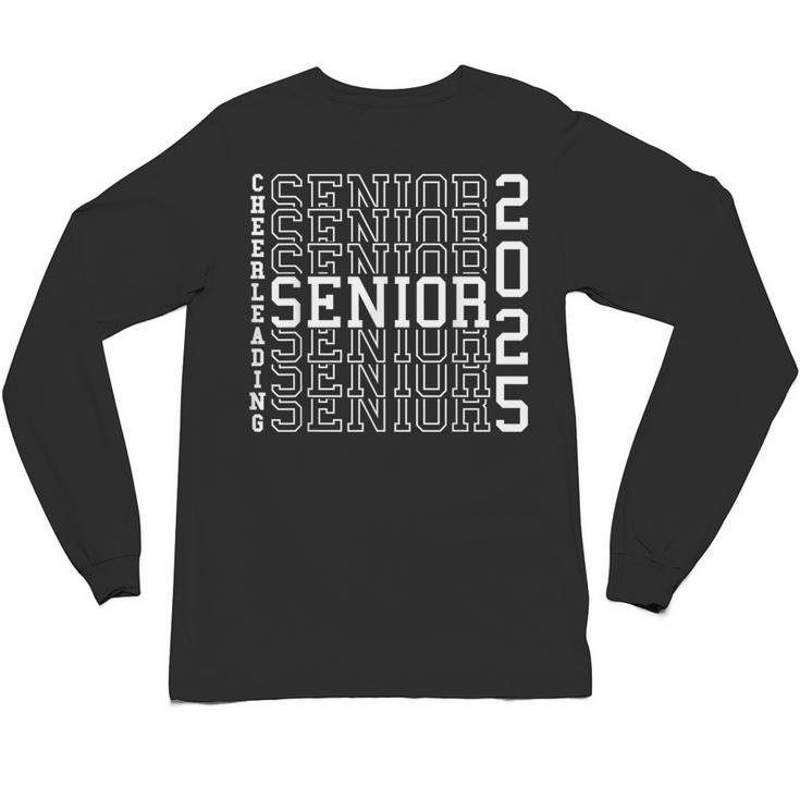 Cheerleading Senior Night Cheer Senior 2025 Graduation 38 Unisex Long Sleeve T-Shirt