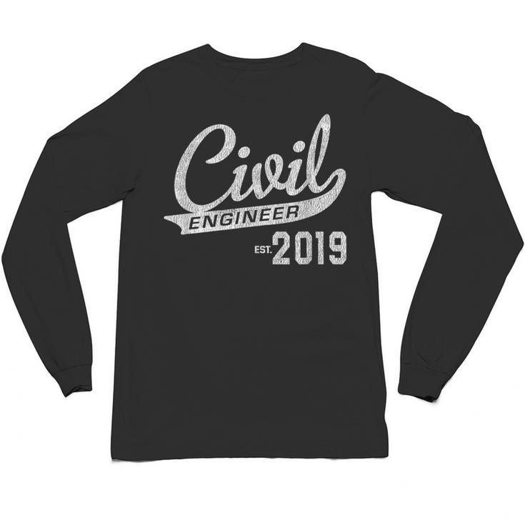 Civil Engineer Est 2019 Graduation Unisex Long Sleeve T-Shirt