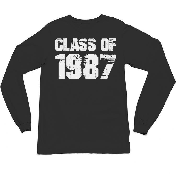 Class Of 1987 High School College Graduation Reunion Unisex Long Sleeve T-Shirt
