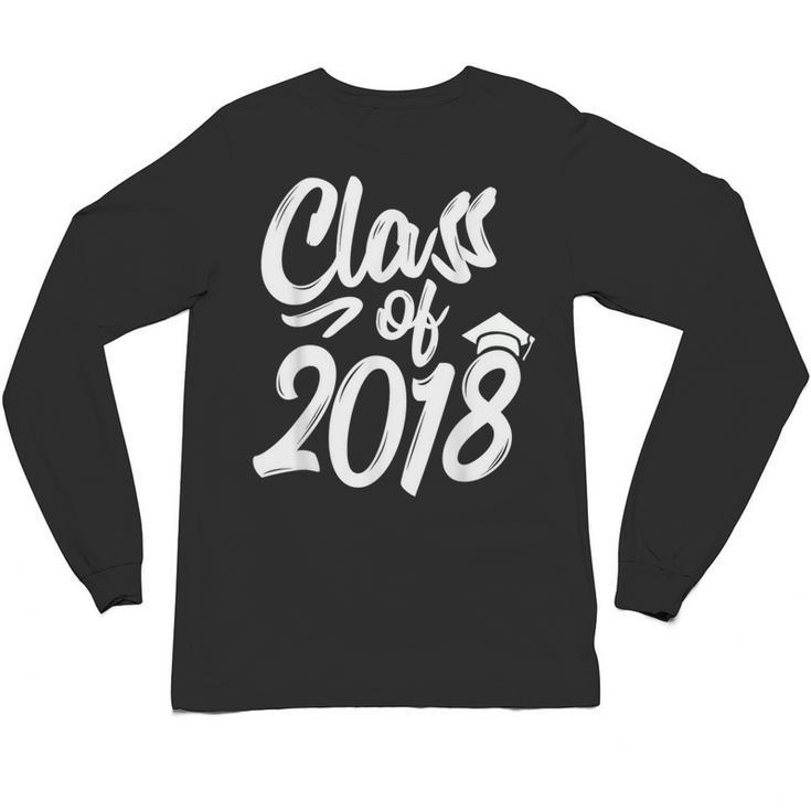 Class Of 2018 Graduation Cap Trendy Cute Unisex Long Sleeve T-Shirt