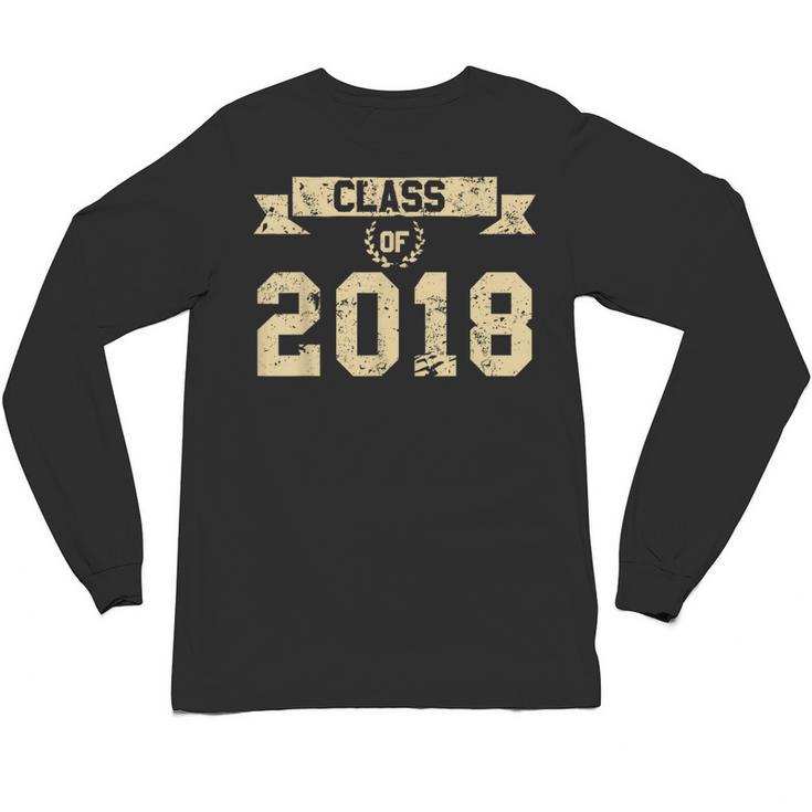Class Of 2018 T-Shirt For 2018 Graduation Seniors Unisex Long Sleeve T-Shirt