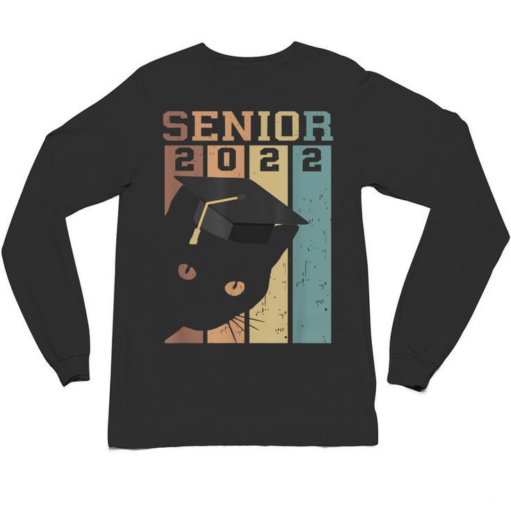 Class Of 2022 Graduation Cat Seniors Grad Unisex Long Sleeve T-Shirt