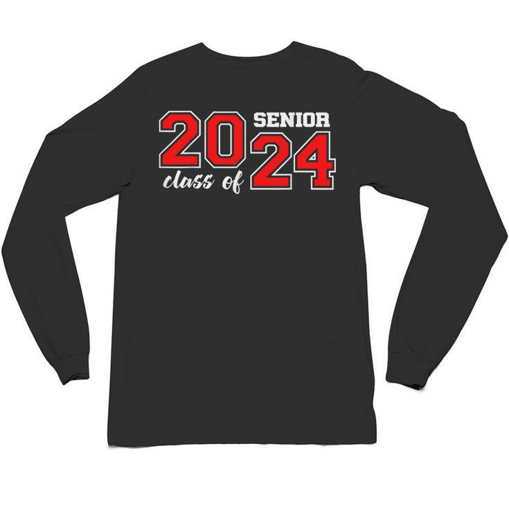 Class Of 2024 Senior Year Boys Girls School Graduation Unisex Long Sleeve T-Shirt