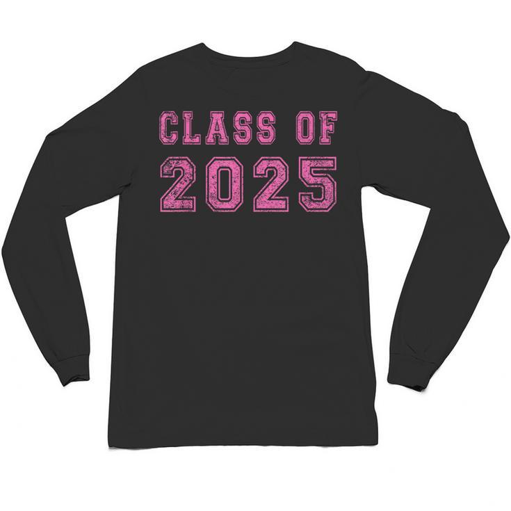 Class Of 2025 High School Graduation Date Graduate T Shirt Unisex Long Sleeve T-Shirt