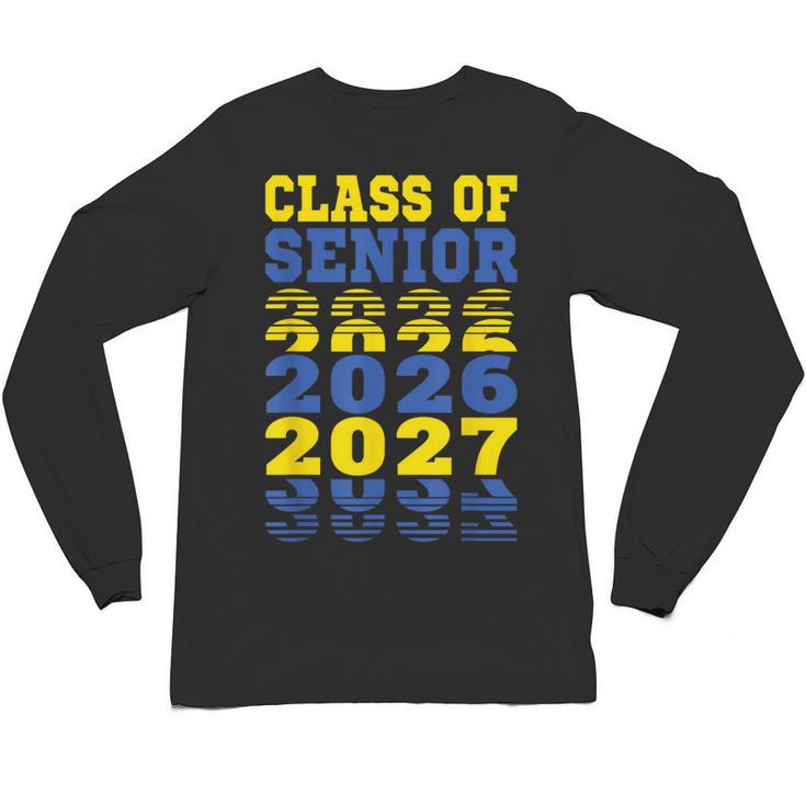 Class Of 2026 2027 Senior Graduation Students Unisex Long Sleeve T-Shirt