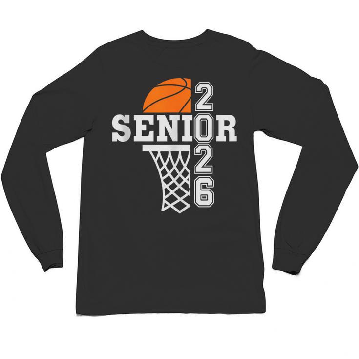 Class Of 2026 Basketball Senior 26 Player Team Graduation Unisex Long Sleeve T-Shirt
